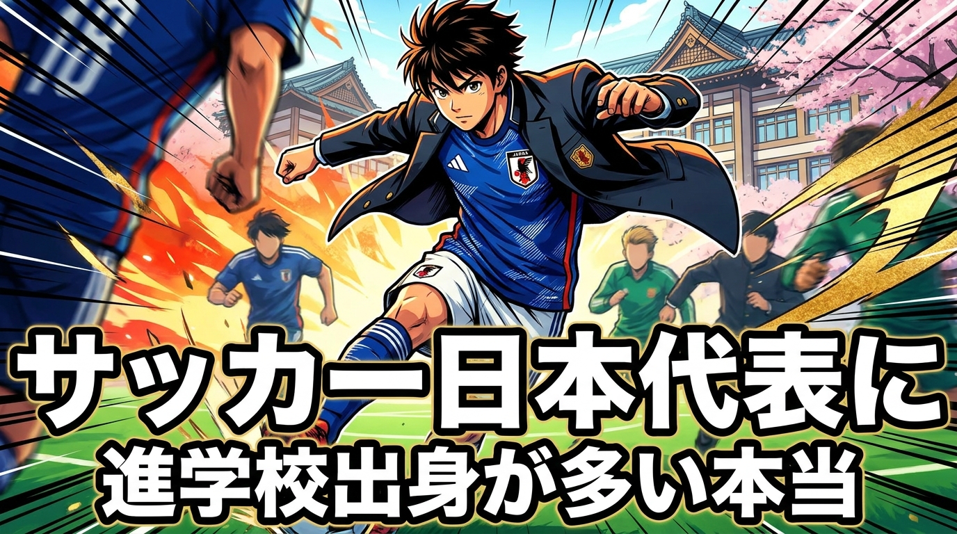 サッカー日本代表に進学校出身が多い本当の理由は?「偏差値ランキング」で見えた背景