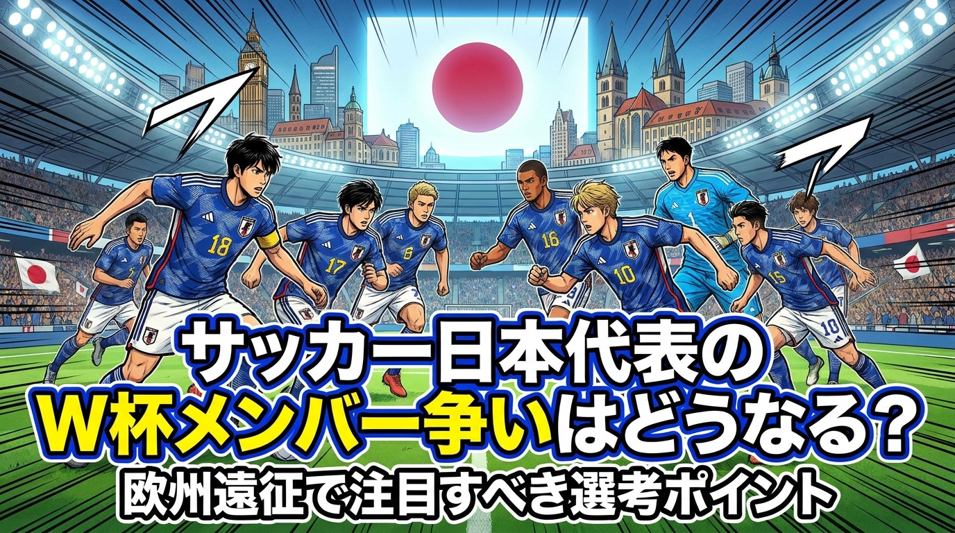 サッカー日本代表のW杯メンバー争いはどうなる?欧州遠征で注目すべき選考ポイント
