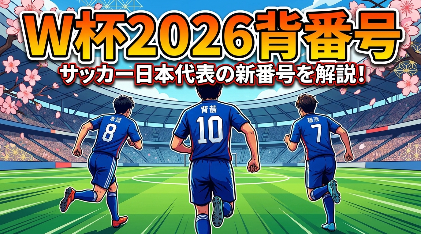 W杯2026背番号の意味と役割|堂安10番・久保8番・田中7番の重要性を徹底解説