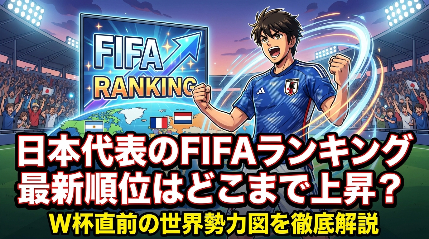 日本代表のFIFAランキング最新順位はどこまで上昇？W杯直前の世界勢力図を徹底解説