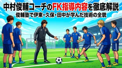 中村俊輔コーチのFK指導内容を徹底解説｜俊輔塾で伊東・久保・田中が学んだ技術の全貌