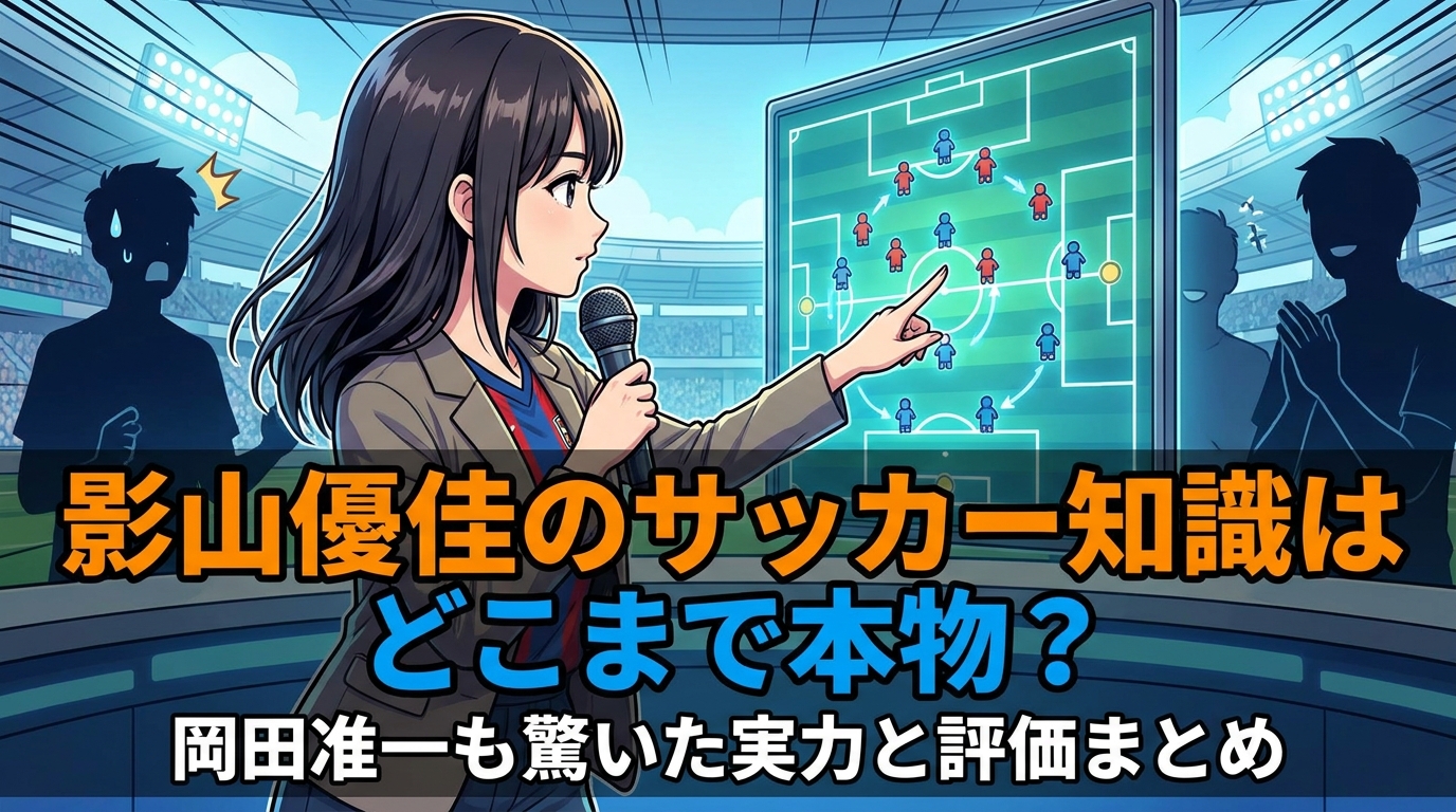 影山優佳のサッカー知識はどこまで本物?岡田准一も驚いた実力と評価まとめ