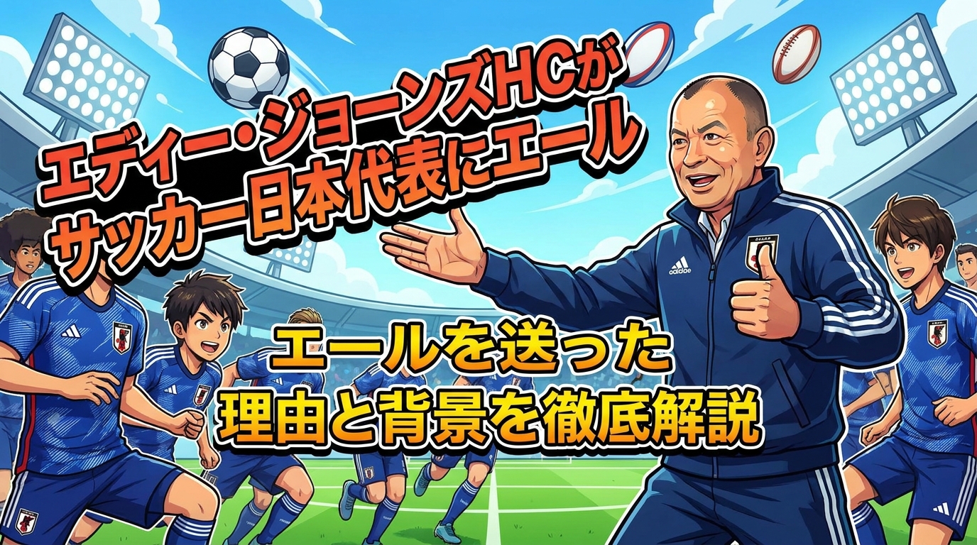 エディー・ジョーンズHCがサッカー日本代表にエールを送った理由と背景を徹底解説