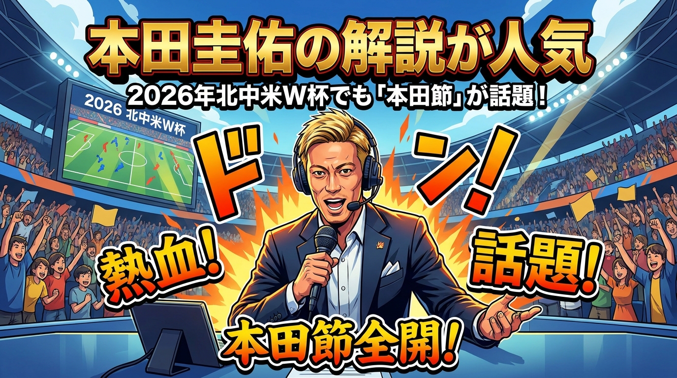 本田圭佑の解説が人気の理由とは？「本田節」の魅力・独自スタイル・名言を完全解説