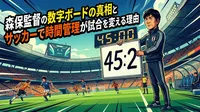 森保監督の数字ボードの真相とサッカーで時間管理が試合を変える理由