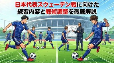 日本代表スウェーデン戦に向けた練習内容と戦術調整を徹底解説