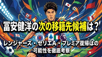 冨安健洋の次の移籍先候補は？レンジャーズ・セリエA・プレミア復帰の可能性を徹底考察