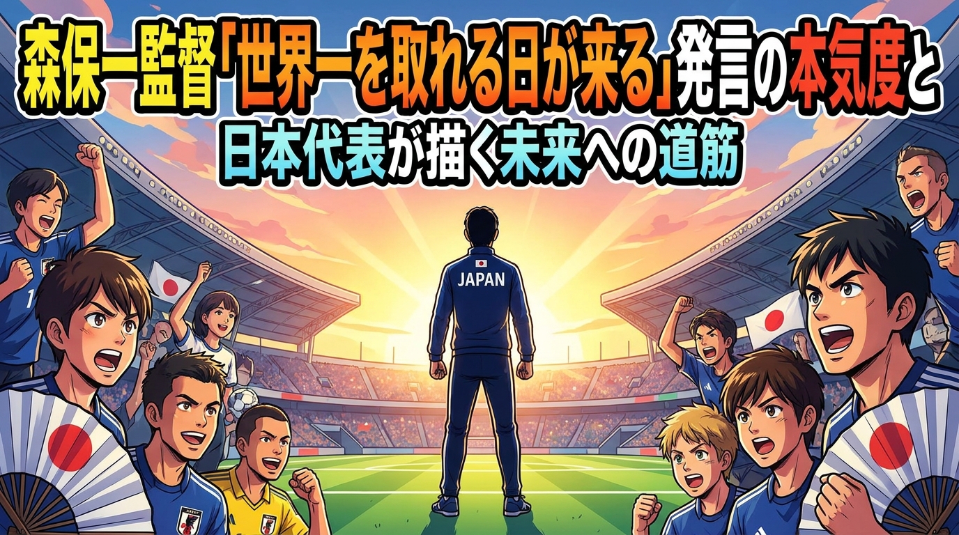 森保一監督「世界一を取れる日が来る」発言の本気度と日本代表が描く未来への道筋