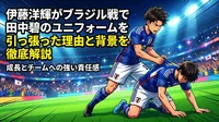 伊藤洋輝がブラジル戦で田中碧のユニフォームを引っ張った理由と背景を徹底解説