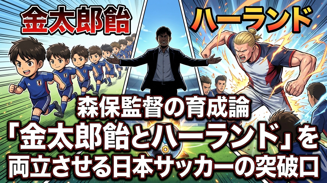 森保監督の育成論「金太郎飴とハーランド」を両立させる日本サッカーの突破口