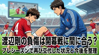 渡辺剛の負傷は開幕戦に間に合う？プレシーズンで再び交代した状況と今後を整理