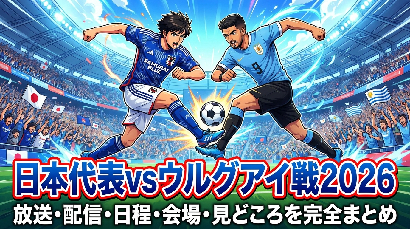 日本代表vsウルグアイ戦2026｜放送・配信・日程・会場・見どころを完全まとめ