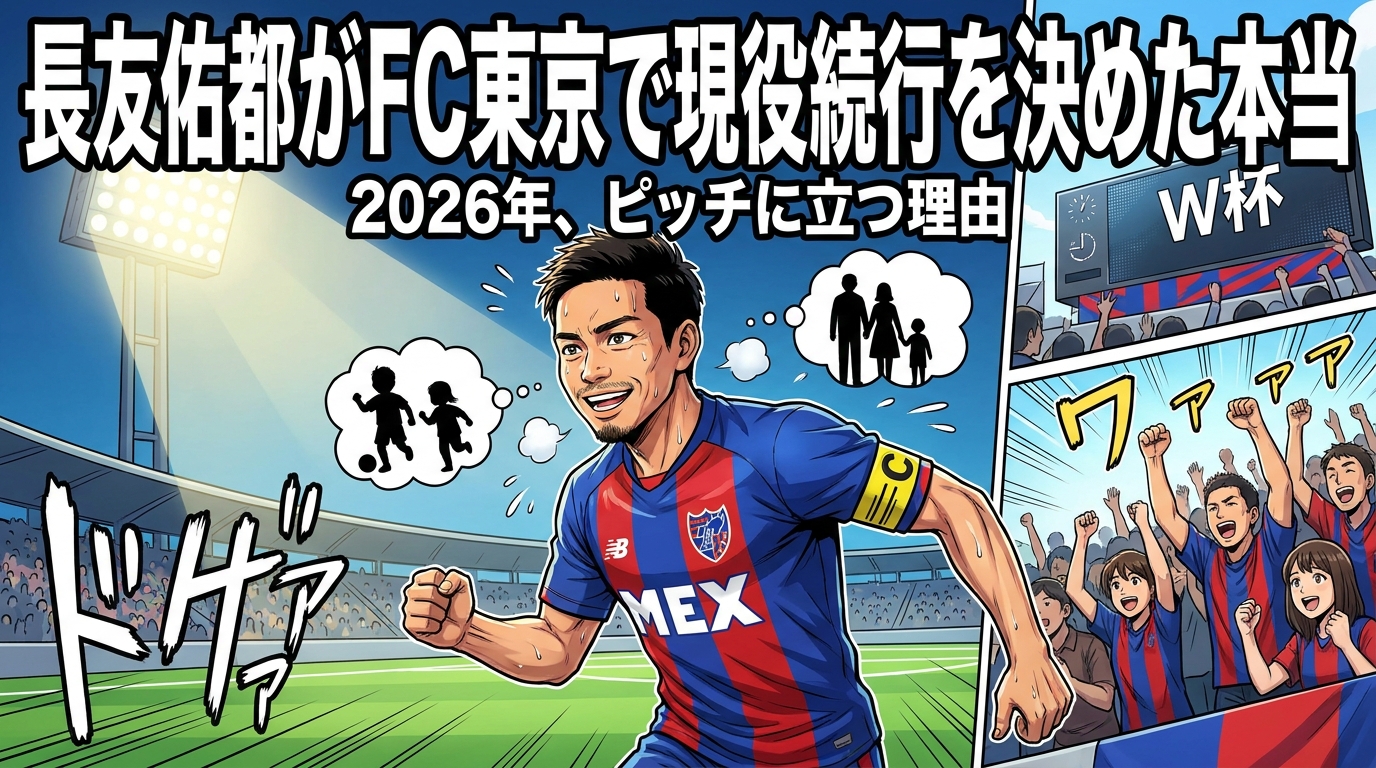 長友佑都がFC東京で現役続行を決めた本当の理由|家族の言葉と「W杯で負けた理由」を子どもに詰められた話まで徹底まとめ