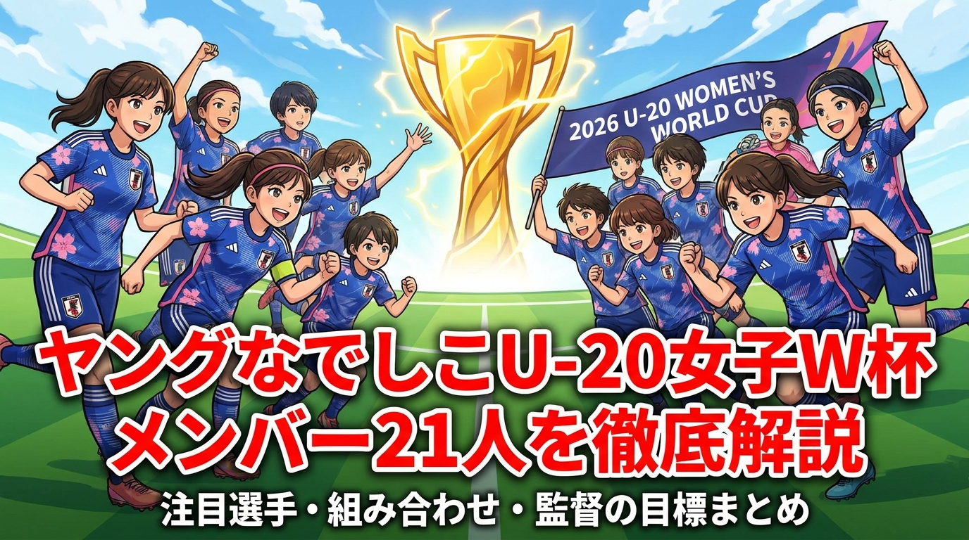 ヤングなでしこU-20女子W杯メンバー21人を徹底解説｜注目選手・組み合わせ・監督の目標まとめ